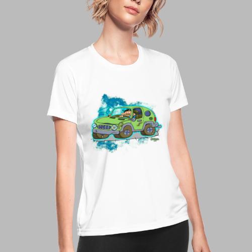 Ongher's UFO Car - Women's Moisture Wicking Performance T-Shirt