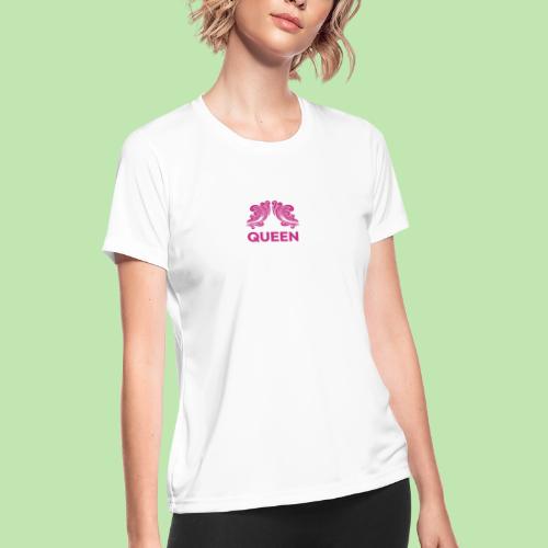 Queenlisse™ Signature Crown T-Shirt – Elegant - Women's Moisture Wicking Performance T-Shirt