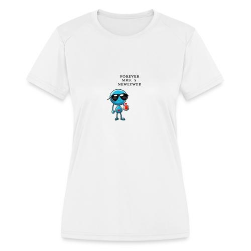 Mrs S Forever Newlywed - Women's Moisture Wicking Performance T-Shirt