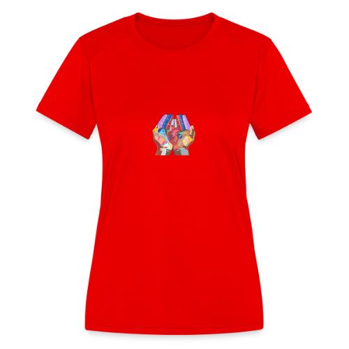 Heart in hand - Women's Moisture Wicking Performance T-Shirt