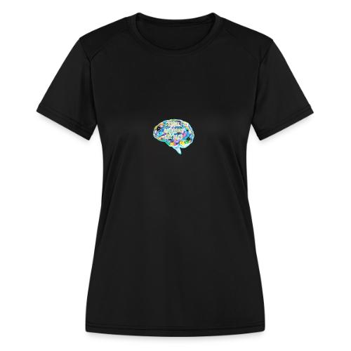 brain fact - Women's Moisture Wicking Performance T-Shirt
