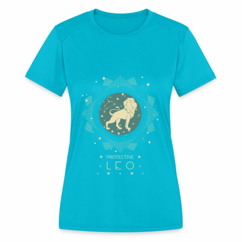 Zodiac sign Leo constellation birthday July August - Women's Moisture Wicking Performance T-Shirt