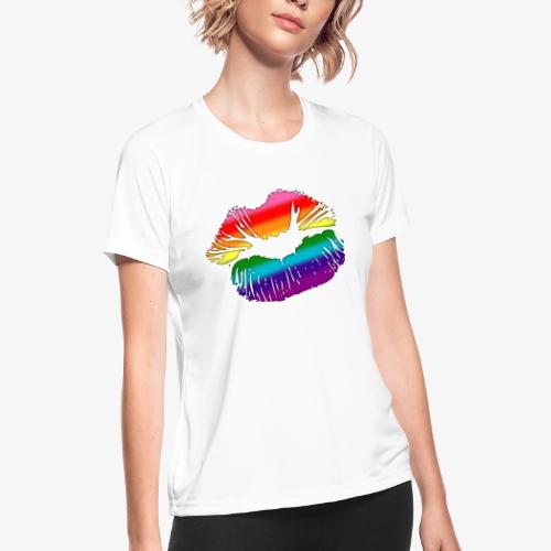 Original Gilbert Baker LGBTQ Love Rainbow Pride - Women's Moisture Wicking Performance T-Shirt