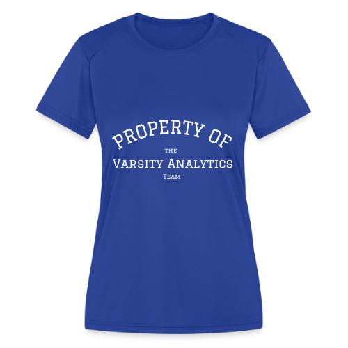 Varsity Analytics (Dark) - Women's Moisture Wicking Performance T-Shirt