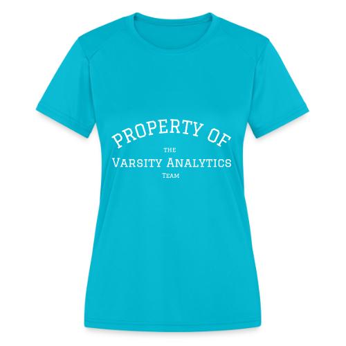 Varsity Analytics (Dark) - Women's Moisture Wicking Performance T-Shirt