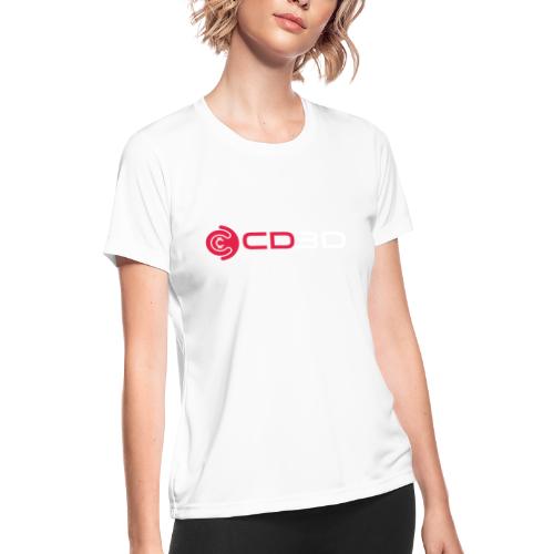 CD3D Transparency White - Women's Moisture Wicking Performance T-Shirt
