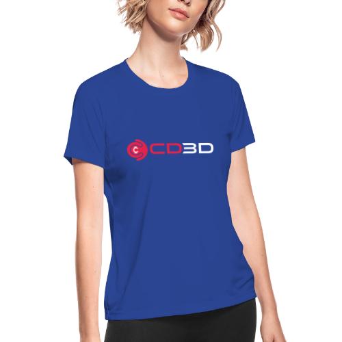 CD3D Transparency White - Women's Moisture Wicking Performance T-Shirt