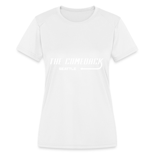 Comeback Seattle White - Women's Moisture Wicking Performance T-Shirt