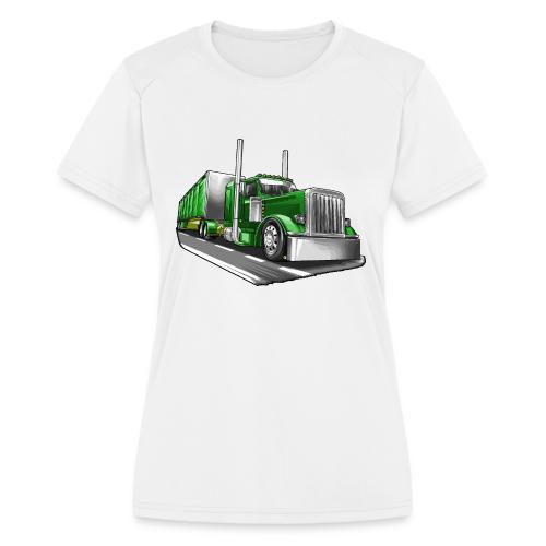 Kenworth Truck 18 Wheeler Big Rig - Women's Moisture Wicking Performance T-Shirt