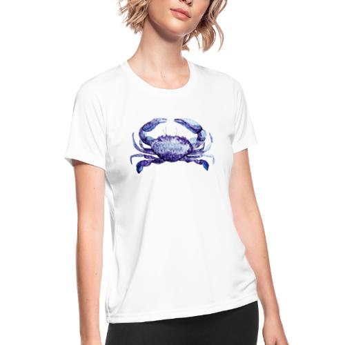 Purple Crab, Pineapple - Women's Moisture Wicking Performance T-Shirt