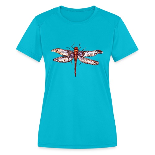 Dragonfly red - Women's Moisture Wicking Performance T-Shirt