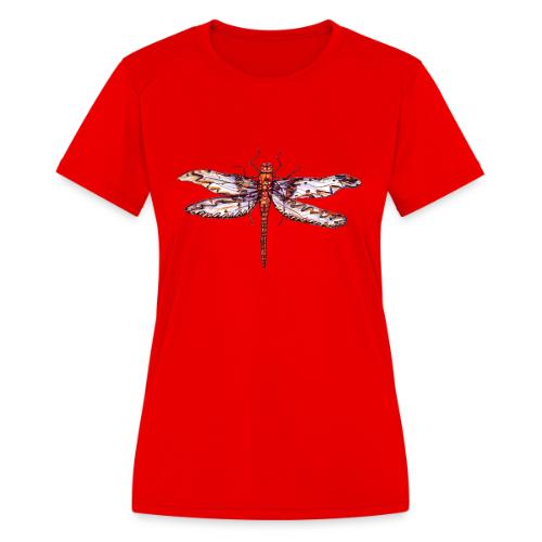 Dragonfly red - Women's Moisture Wicking Performance T-Shirt