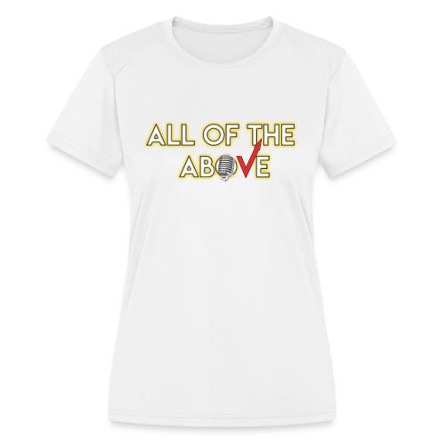 All of the Above Logo - Women's Moisture Wicking Performance T-Shirt