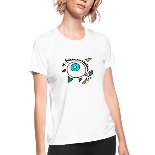 Punkodylate Eye - Women's Moisture Wicking Performance T-Shirt