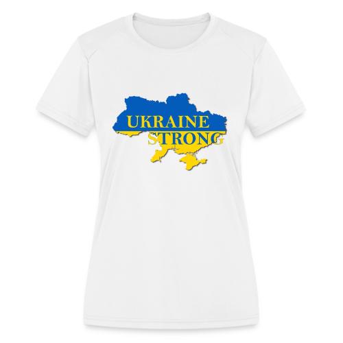 Ukraine Strong - Women's Moisture Wicking Performance T-Shirt