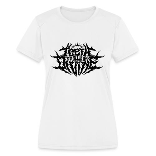 Teeth Of The Divine Logo BLACK - Women's Moisture Wicking Performance T-Shirt