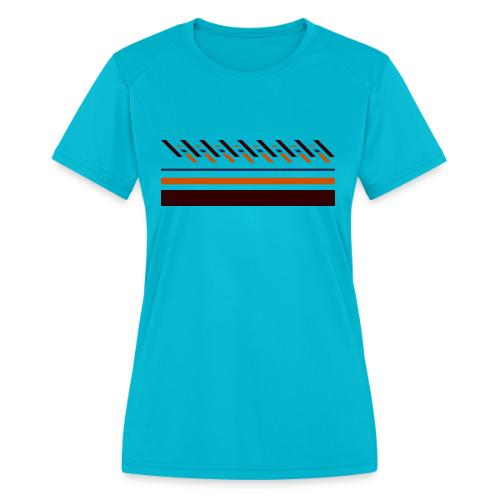 Cute, colorful striped designs for the seasons - Women's Moisture Wicking Performance T-Shirt