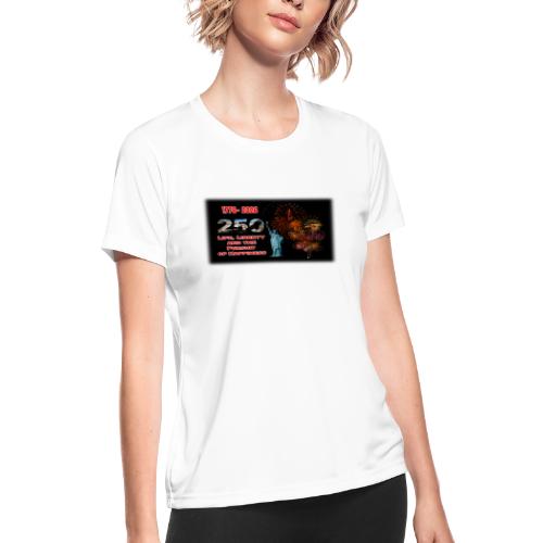 1776 - 2026 - 250 Years USA | Fireworks - Women's Moisture Wicking Performance T-Shirt