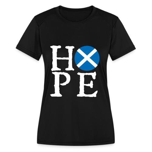 Light HOPE St A Cross - Women's Moisture Wicking Performance T-Shirt