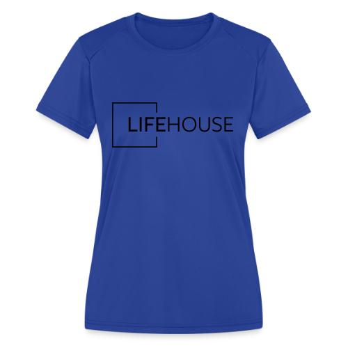 LH Logo Black - Women's Moisture Wicking Performance T-Shirt