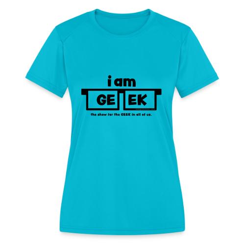iamGEEK Classic Black - Women's Moisture Wicking Performance T-Shirt