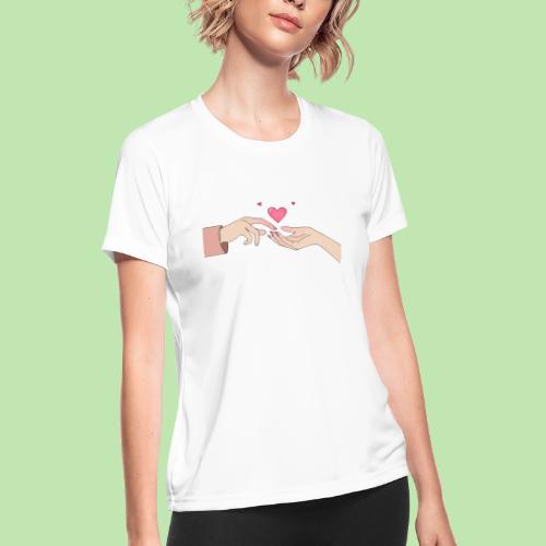 Valentine’s Touch - Women's Moisture Wicking Performance T-Shirt