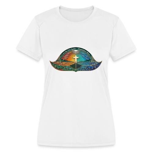 Easter Cast the Net Again T Shirt, abundance Gift - Women's Moisture Wicking Performance T-Shirt