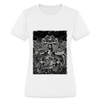 Alissa White Gluz - fanart - Arch Enemy - Women's Moisture Wicking Performance T-Shirt - white - Front - Zoe (177cm)