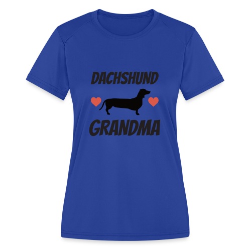 Dachshund Grandma - Women's Moisture Wicking Performance T-Shirt