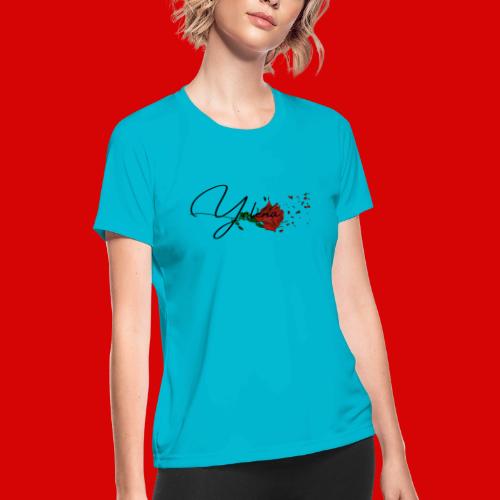Yelena Logo 1 - Women's Moisture Wicking Performance T-Shirt