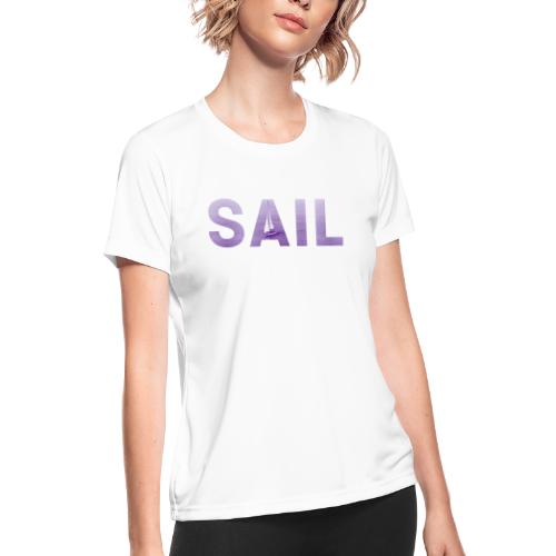 SAIL (purple) - Women's Moisture Wicking Performance T-Shirt