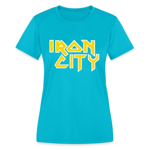 iron city2 - Women's Moisture Wicking Performance T-Shirt