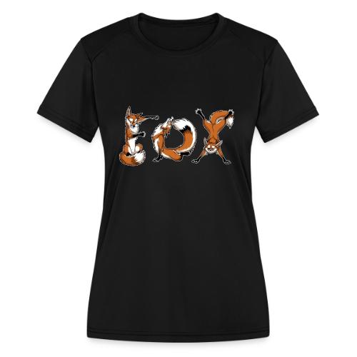 YOGA Foxes - Women's Moisture Wicking Performance T-Shirt
