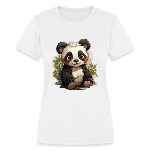 Charming Panda - Women's Moisture Wicking Performance T-Shirt