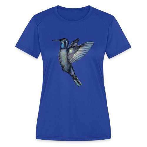 Hummingbird in flight - Women's Moisture Wicking Performance T-Shirt