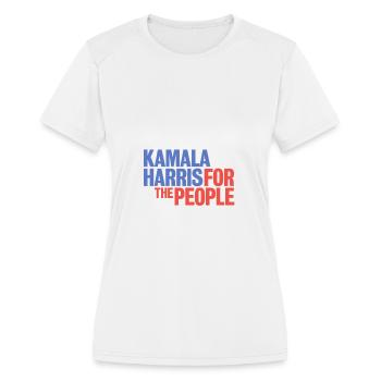 Kamala Harris 2020 Kamala Harris For The People - Women's Moisture Wicking Performance T-Shirt - white - Front - Zoe (177cm)