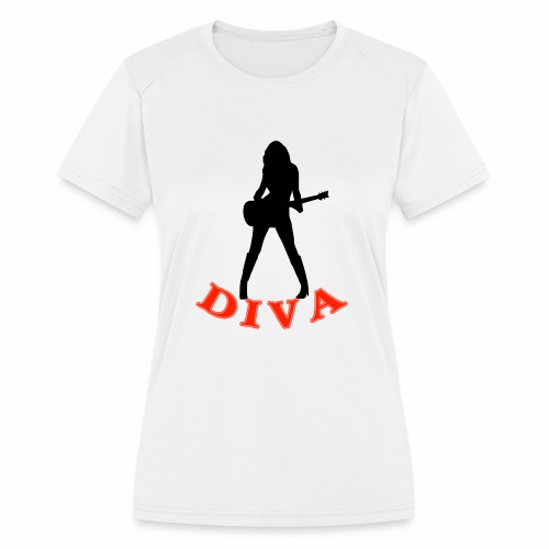 Rock Star Diva - Women's Moisture Wicking Performance T-Shirt