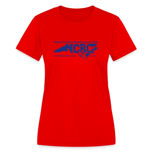 NCRC Blue Logo3 - Women's Moisture Wicking Performance T-Shirt