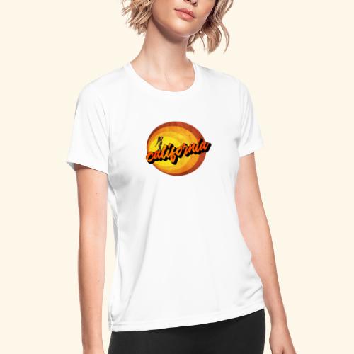 Apricot Sundae California Tee - Women's Moisture Wicking Performance T-Shirt