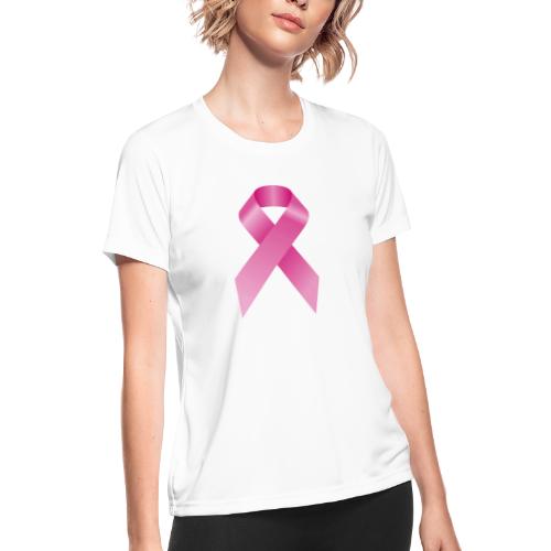 pink ribbion for canser - Women's Moisture Wicking Performance T-Shirt