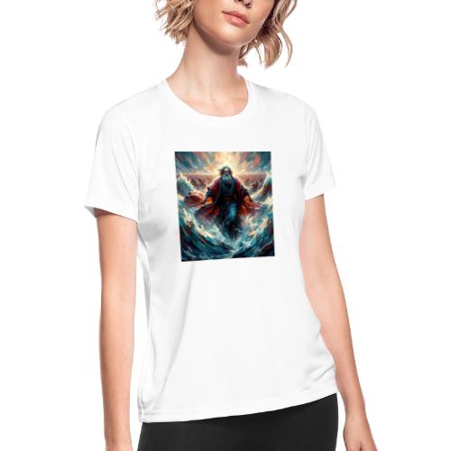 Moses and the great Exodus - Women's Moisture Wicking Performance T-Shirt