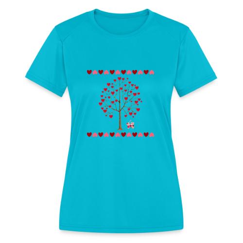 Valentine - Women's Moisture Wicking Performance T-Shirt