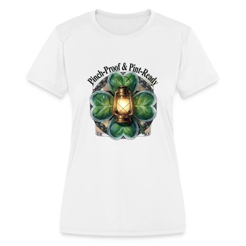 Pinch-Proof Lantern Clover T-Shirt - Women's Moisture Wicking Performance T-Shirt