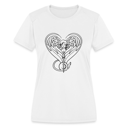 Sphinx valentine - Women's Moisture Wicking Performance T-Shirt