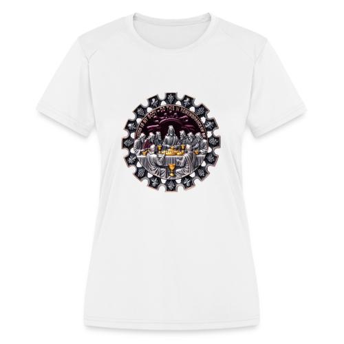 Last Supper Communion T Shirt, Faith Gift - Women's Moisture Wicking Performance T-Shirt