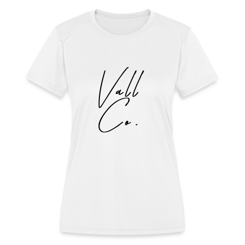 Vall Co Logo - Women's Moisture Wicking Performance T-Shirt