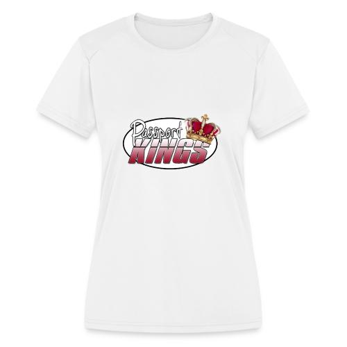 Passportkings white shirt design - Women's Moisture Wicking Performance T-Shirt