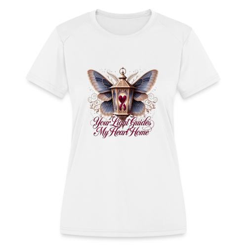 Your Light Guides My Heart HomeGifts T-Shirt - Women's Moisture Wicking Performance T-Shirt