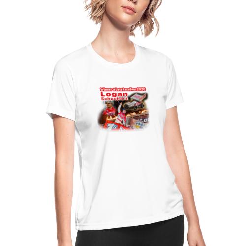 Logan Schuchart #LetsRaceTwo Winner - Women's Moisture Wicking Performance T-Shirt