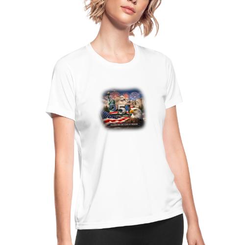1776-2026 | Celebrating 250 Years of Freedom - Women's Moisture Wicking Performance T-Shirt